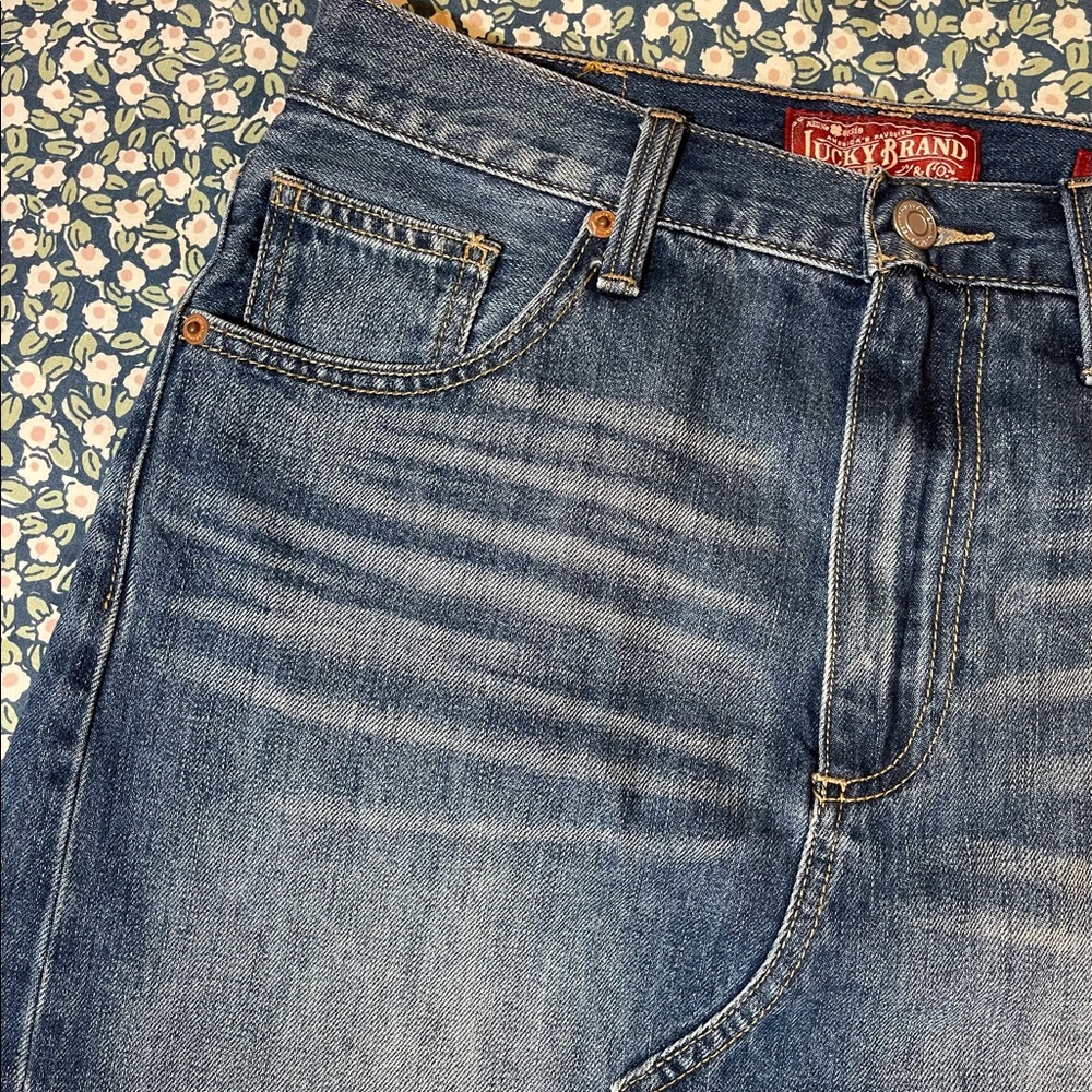 NWT Lucky Brand High Waist Denim Mini Skirt 26 - Picture 7 of 9